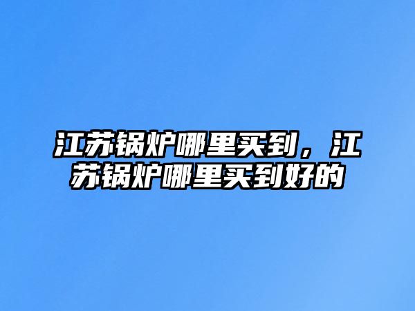 江蘇鍋爐哪里買到，江蘇鍋爐哪里買到好的