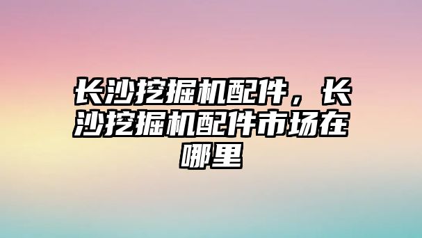 長沙挖掘機配件，長沙挖掘機配件市場在哪里