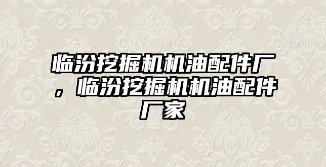 臨汾挖掘機機油配件廠，臨汾挖掘機機油配件廠家